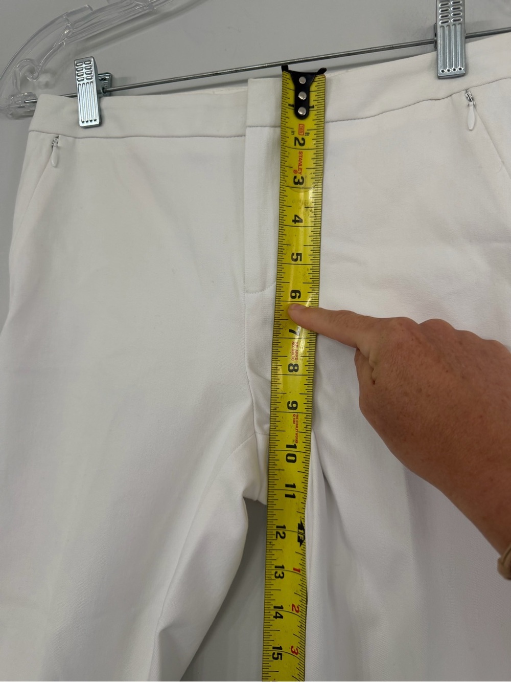 Kobi Halperin Women’s Size 6 Designer White Trouser Dress Pants Office Work - Picture 3 of 9
